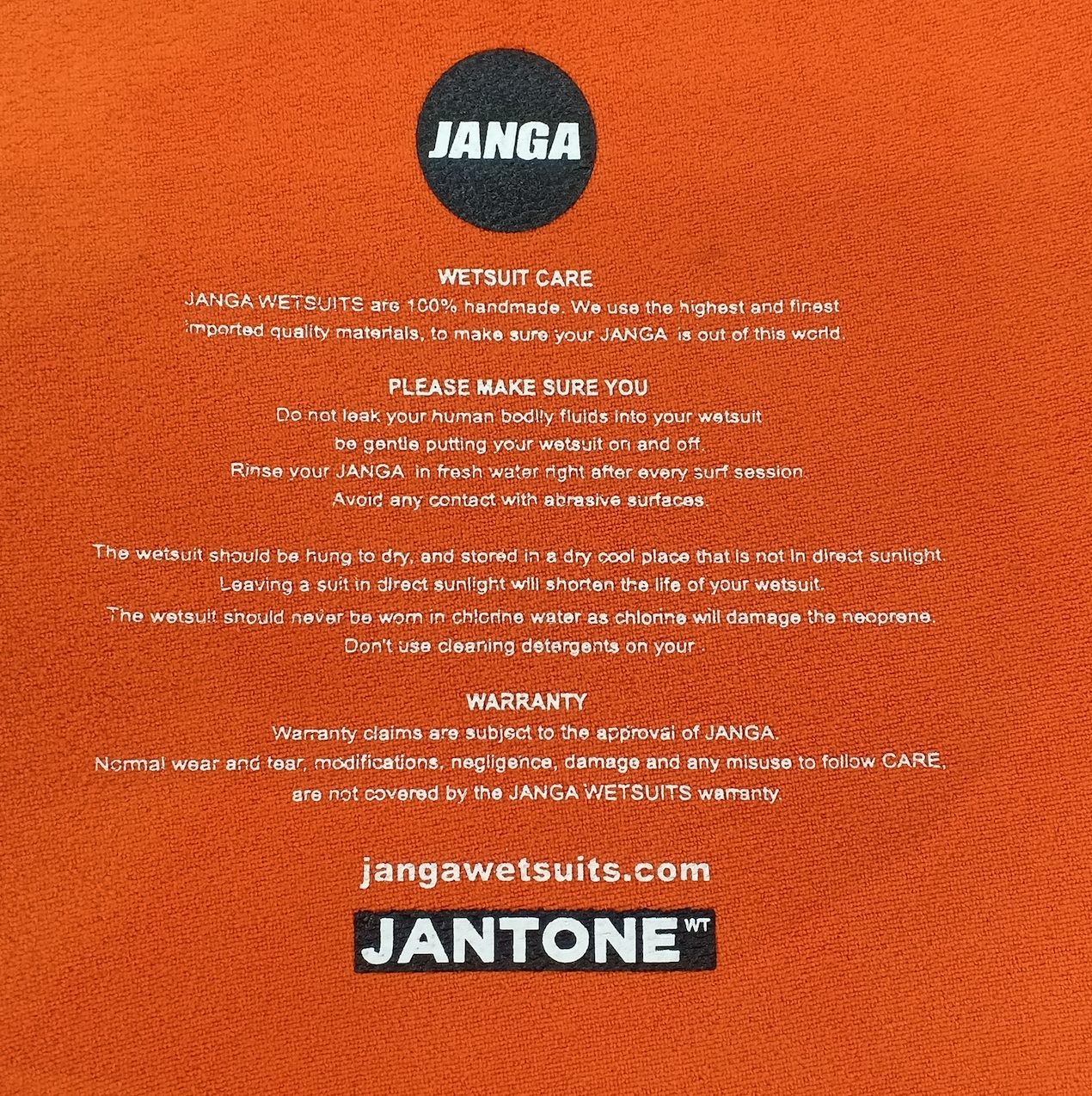 JANTONE GIRL WETSUIT